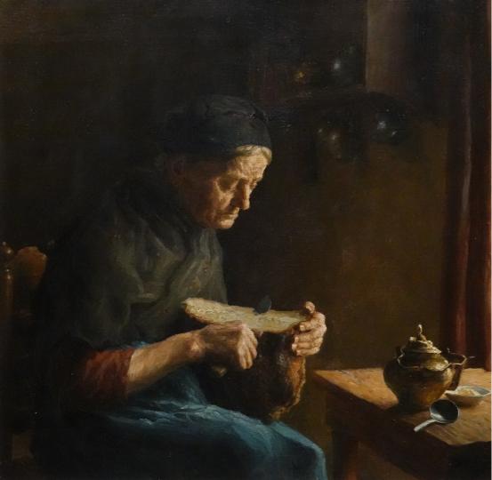 Moeder van de kunstenaar in een boereninterieur - Afbeelding 6